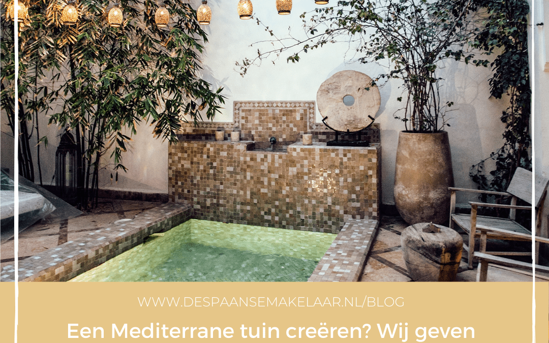 Een Mediterrane tuin creëren? Wij geven jou een aantal tips en ideeën!